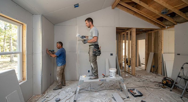 Bedroom Drywall Installation in Conroe, TX